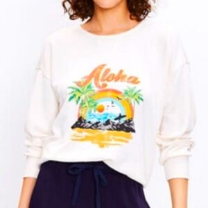 Lou & Grey Aloha Graphic Sweatshirt Size XXSP